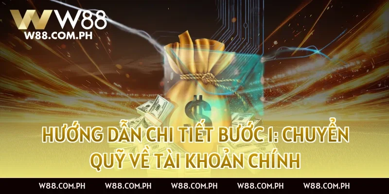 Hướng dẫn chi tiết bước 1: Chuyển quỹ về tài khoản chính