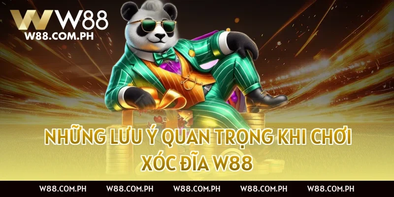 Những Lưu Ý Quan Trọng Khi Chơi Xóc Đĩa W88