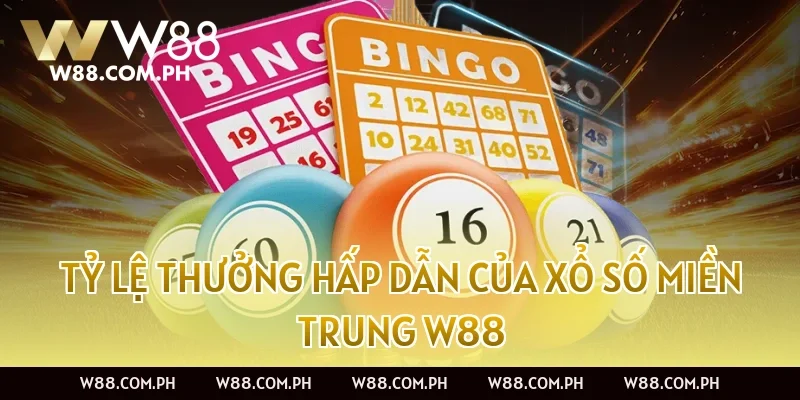 Tỷ lệ thưởng hấp dẫn của Xổ Số Miền Trung W88